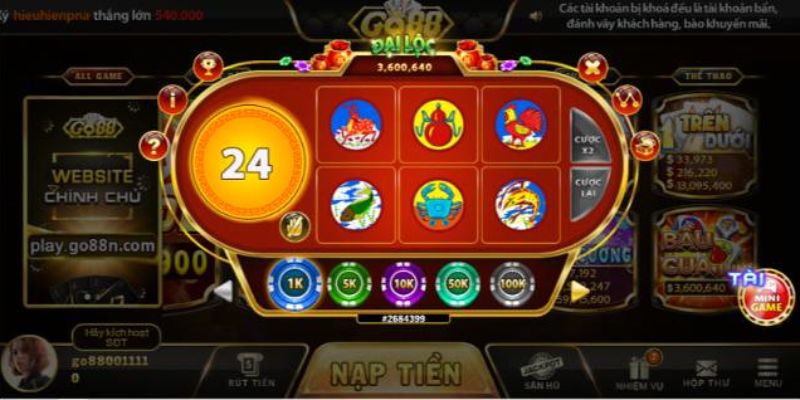 Cách chơi bầu cua Go88